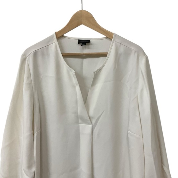 J.Jill Wearever Collection Women's Cream Ivory V-Neck 3/4 Sleeve Top 2X - Picture 2 of 7